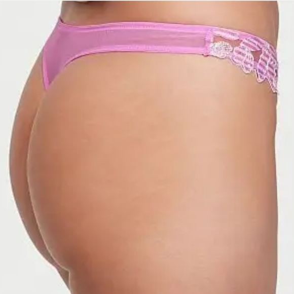 VICTORIAS SECRET VERY SEXY LUXE LINGERIE EMBROIDERED THONG - Picture 2 of 6